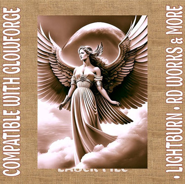 ANGEL 3d illusion & laser - ready files - 3DWave.us
